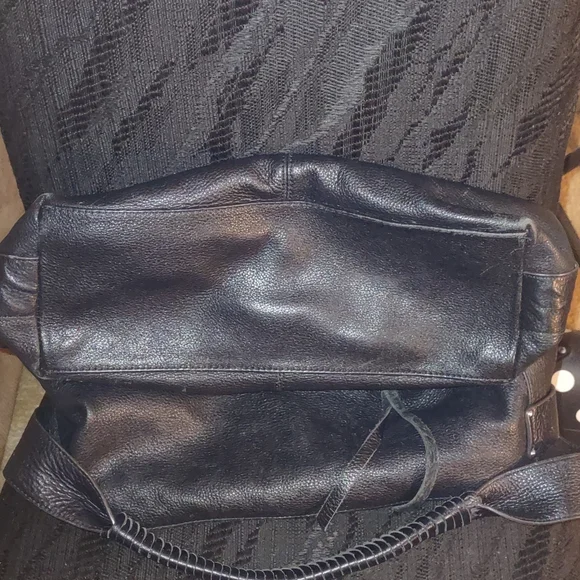 Aimee Kestenberg Black Pebbled Leather Hobo Bag - Picture 13 of 14